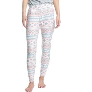NWT Muk Luk  Geometric Soft Leggings